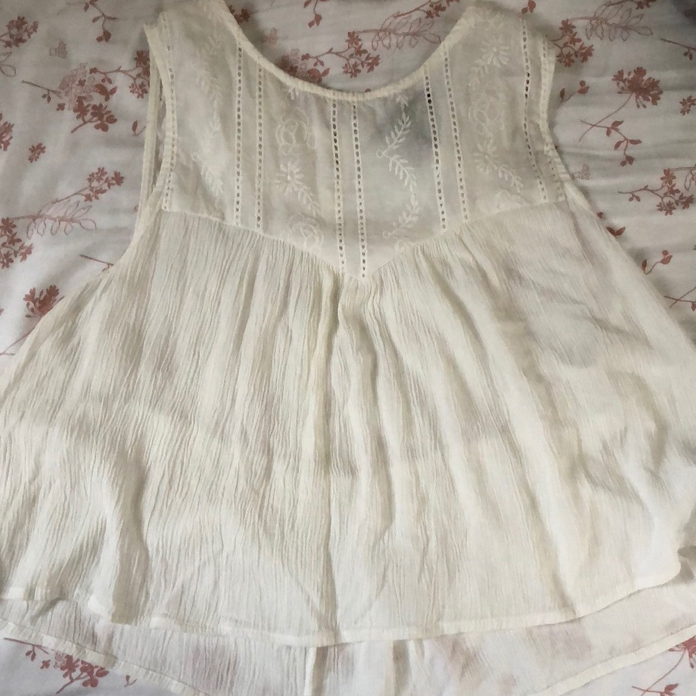 White forever 21  crop top